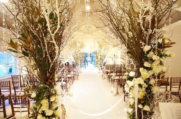 Décor cérémonie mariage blanc